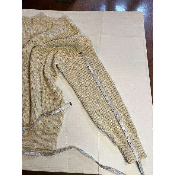VTG-L.L. Bean Mens-L tall-beige, High Trek Yarn, made in USA grandpa  Sweater - Picture 9 of 9